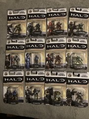 Halo Nano Metalfigs DieCast Metal Collectible Figures Lot Of 12 Full Set