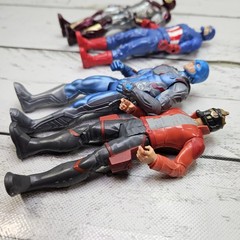 Marvel Avengers Lot Of 6 6″ Basic Action Figures Modern Adjustable Hasbro Hulk