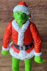 The Grinch Who Stole Christmas 2000 Action Figure 4″ Playmates Toys Santa Claus