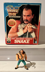Hasbro WWF Jake “The Snake” Roberts Figure w/ Snake + Boxed Damion Snake
