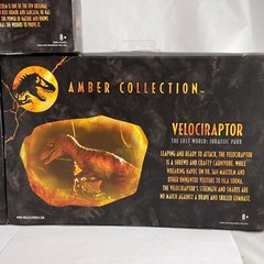 Jurassic World Ian Malcolm Velociraptor Pteranodon Park Amber Collection Lot NEW