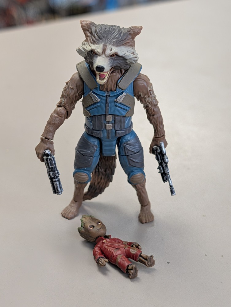 Marvel Legends Rocket Raccoon & Baby Groot Guardians Galaxy Vol 2 Mantis Wave