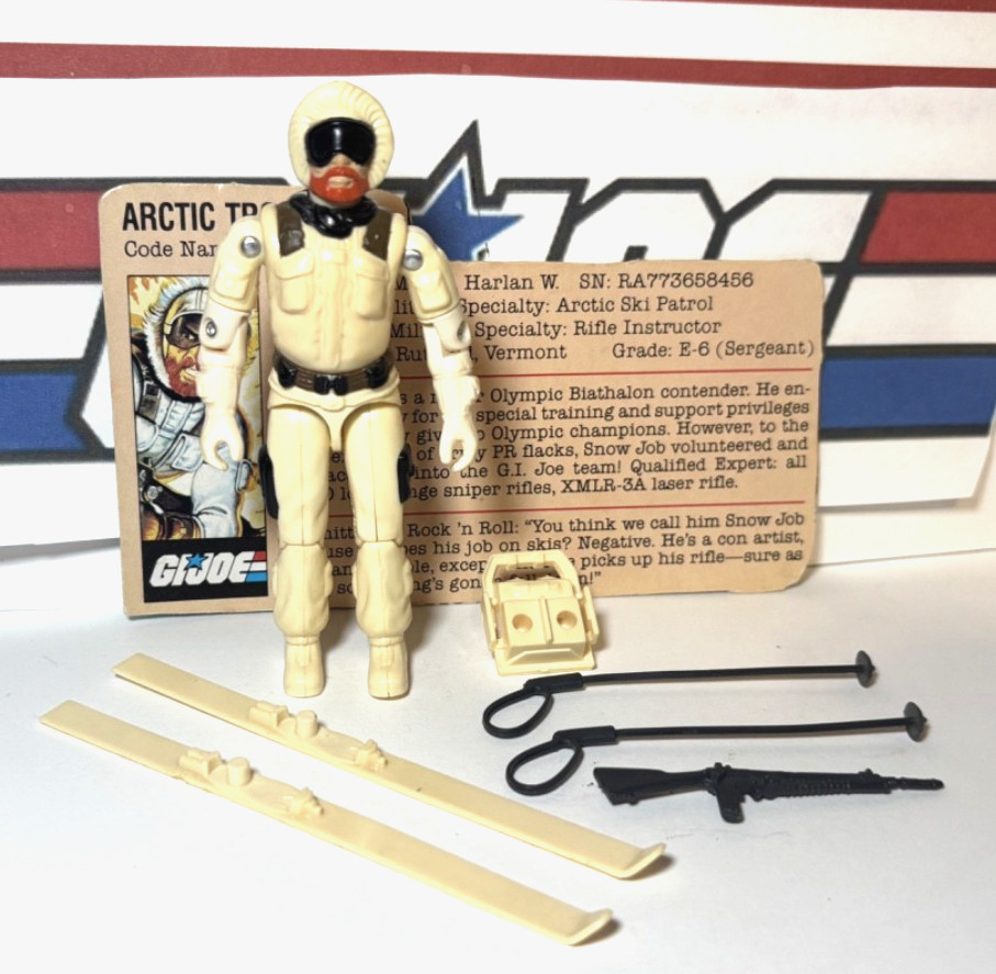 GI Joe Snow Job 1983 v1 *100% COMPLETE w/File Card, Excellent!* Vintage ARAH