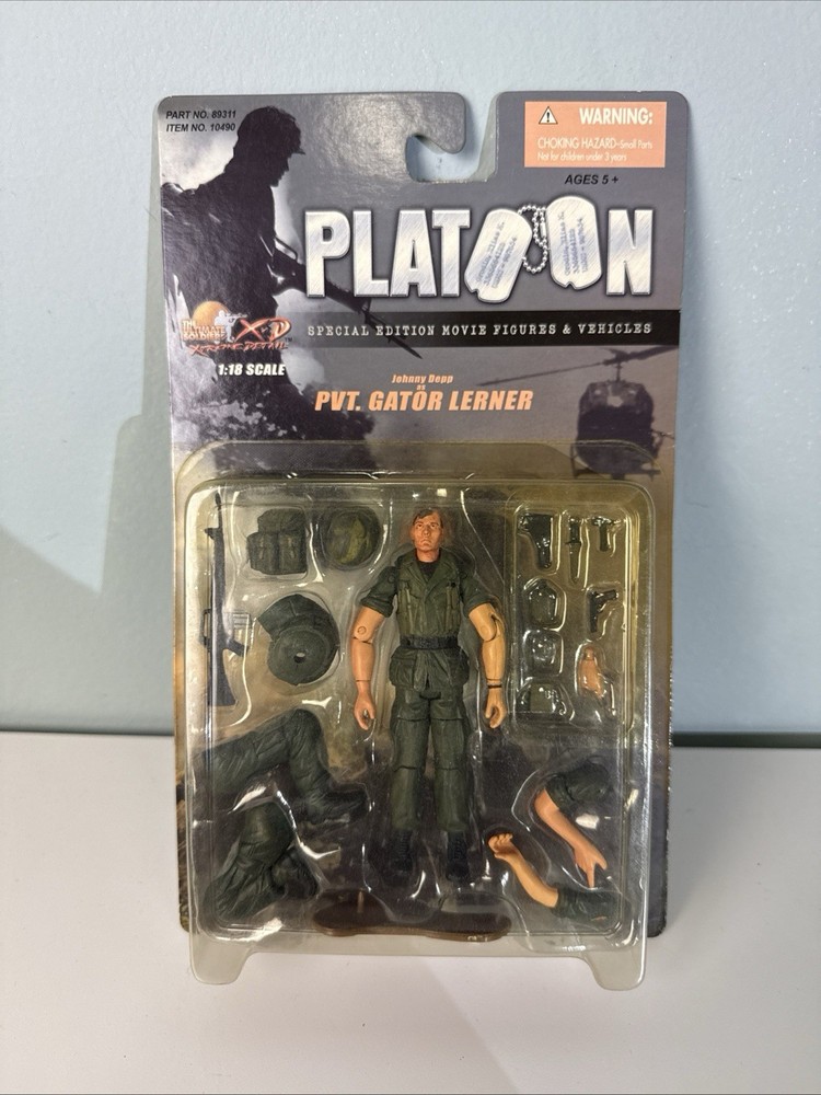 21st Century Toys Platoon – Sgt. New Gator Sheen Johnny Depp Vintage Sealed