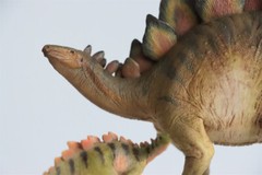 PNSO 1/35 Stegosaurus with Cubs Figure Model Dinosaur Collections Toys Gift
