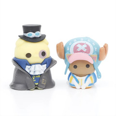 8PCS One Piece Neko Cats Luffy Sabo Ace Law Chopper Cute PVC Figure Toy