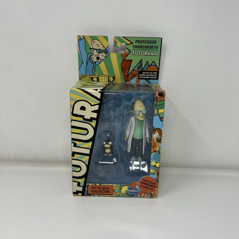 2012 Toynami Futurama Professor Farnsworth & Nibbler Figure New Box Damage