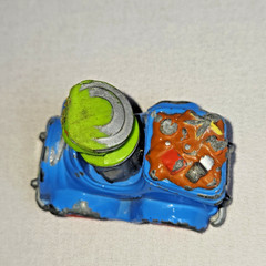 Lot of 3 Playskool 1980s Sesame Street diecast vehicles (wear and tear)