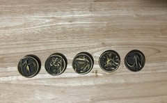 Power Rangers Legacy Power Morpher Green/White Edition 2 Coins W/ Extra Coins