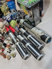 Star Wars Mixed Lot of Toys action figures, PEZ Funko Lightsabers McDonald’s