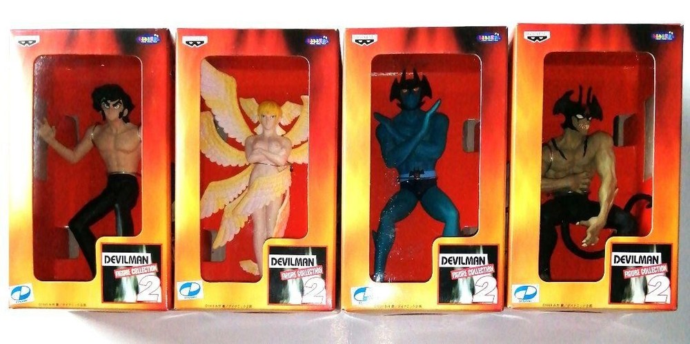 Devilman Figure Collection 2 Complete Set of 4 Manga Anime Ver Used 1999