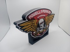 Retro Powell Peralta logo light box sign display 1980’s skateboard vintage style