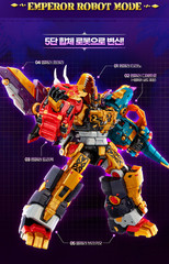 Miniforce Dinoid Warrior DINO EMPEROR 5-Robot Combine Transformer Robot Toy.