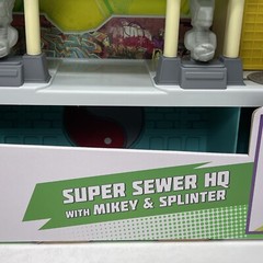 2014 HALF SHELL HEROES SUPER SEWER HQ w MIKEY & SPLINTER Ninja Turtles BRAND NEW