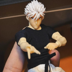 1/12 Custom Hands + shoes + head sculpt For 6” Jujutsu Kaisen Satoru Gojo set