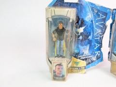 Avatar Mattel Jake Sully Wheelchair & Col Miles Quaritch 4″ Figures 2009 New