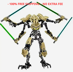 32cm KSZ714 Star Toy Anime General Robot Grievous With Lightsaber Hilt Combat.