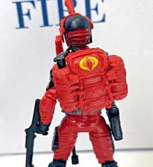 G.I. Joe Cobra Night Viper. Red. 2014 Great Condition Complete. 30th Anniversary