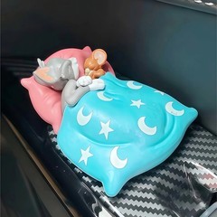 Tom & Jerry Cartoon Figurines Cute Cat Mouse Desk Ornament Toy Decoration car*