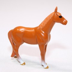 Horse Animal Toy Light Brown Mare PVC Action Figure 3.5″ Unbranded