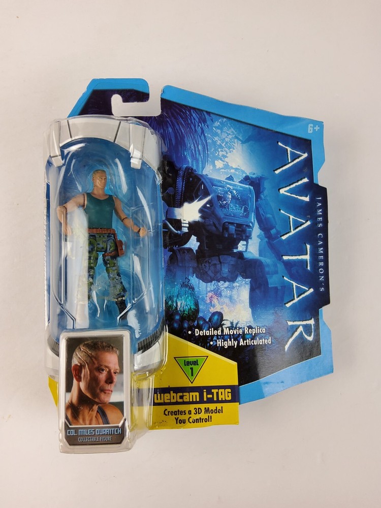 Mattel James Cameron’s Avatar Movie Col Miles Quaritch Figure 2009 Toy NEW