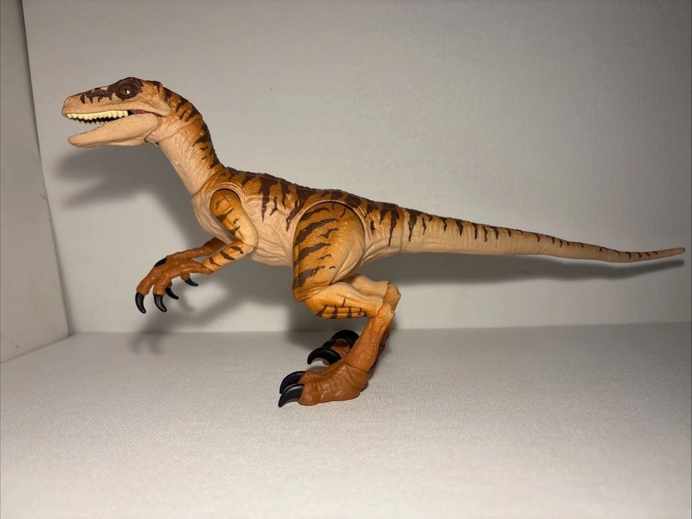 Jurassic Park Lost World Amber Collection Tiger Velociraptor Mattel Fodder 1/12