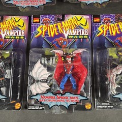 COMPLETE SET VAMPIRE WARS ACTION FIGURE LOT SPIDER-MAN BLADE MORBIUS NEW TOY BIZ