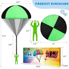 Parachute Toy for Kids, Outdoor Toys Flying Men, Inside & 4 Color