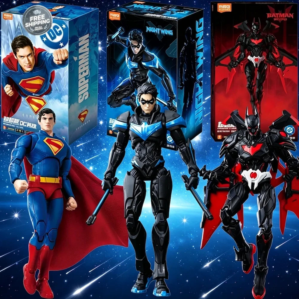 Blokees DC Justice League Nightwing Superman Batman Beyond Action Figure Model T