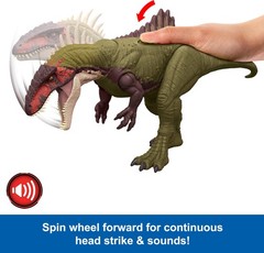 Mattel Jurassic World Chaos Theory Battle Roarin? Becklespinax Dinosaur Action F