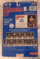 WWE Mattel LJN Superstars Figure Series 3 The Rock Black Card Chase New in hand