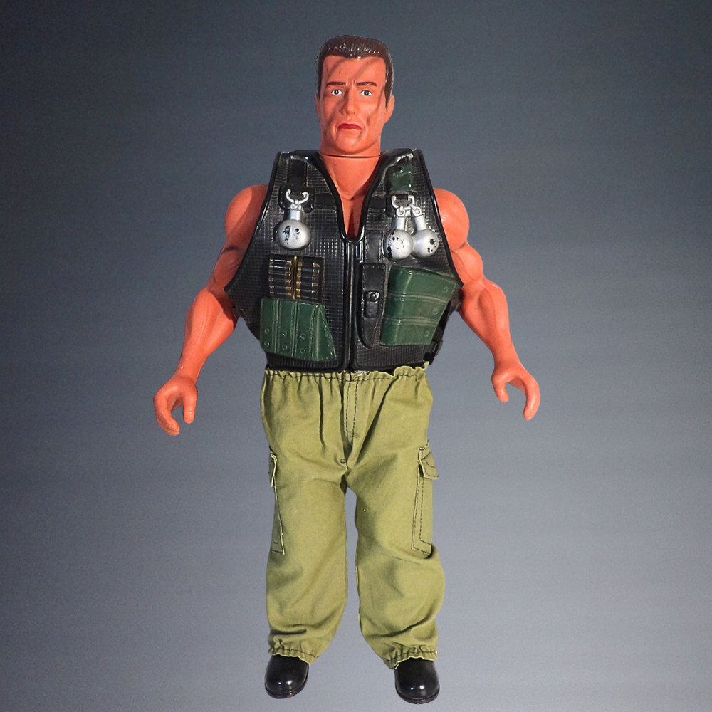 VINTAGE 1986 COMMANDO JOHN MATRIX SCHWARZENEGGER 16″ ACTION FIGURE NO WEAPONS