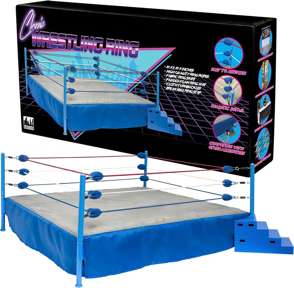 Ultimate Classic Wrestling Ring for Action Figures and Collectibles