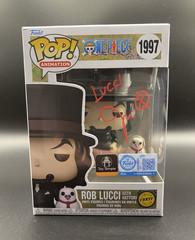 Funko Pop! Animation One Piece Rob Lucci With Hattori Chase #1997 Signed JSA