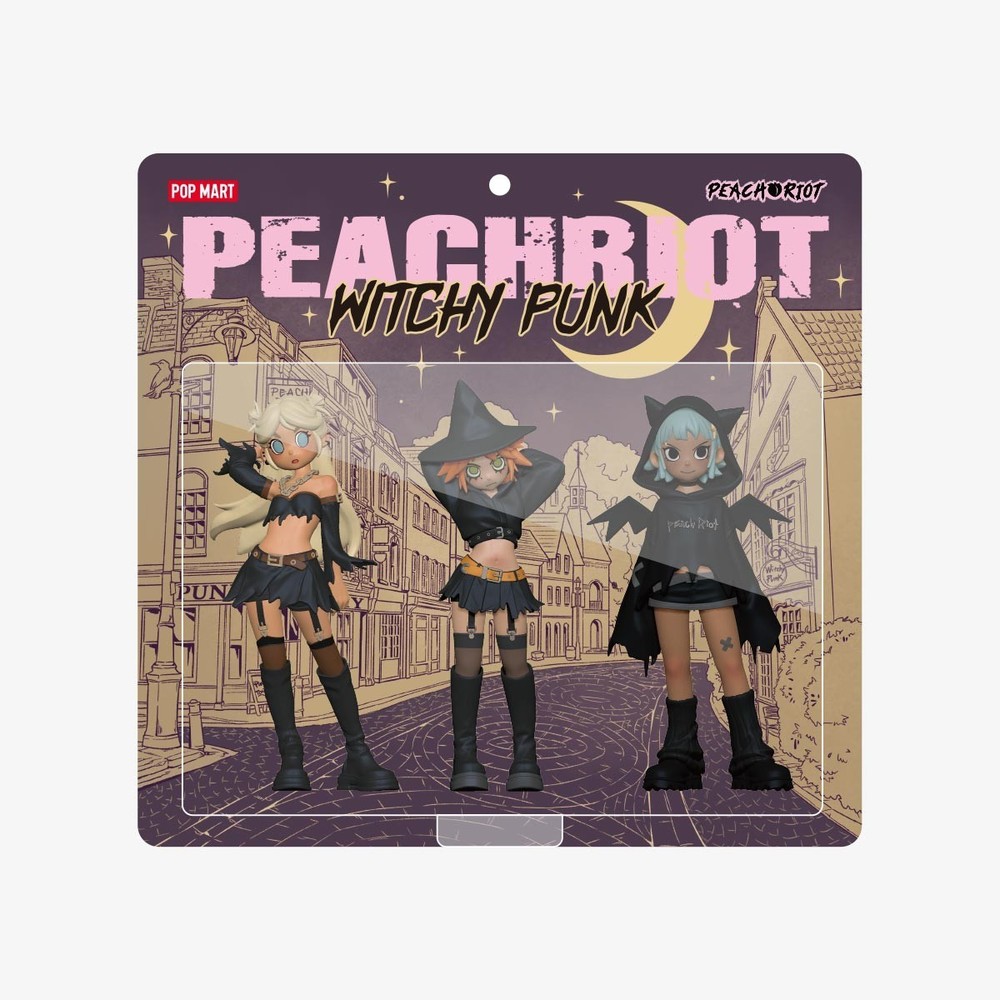 POP MART PEACH RIOT Witchy Punk PVC Figure Set of 3 Limited Art Toys Boxed USA