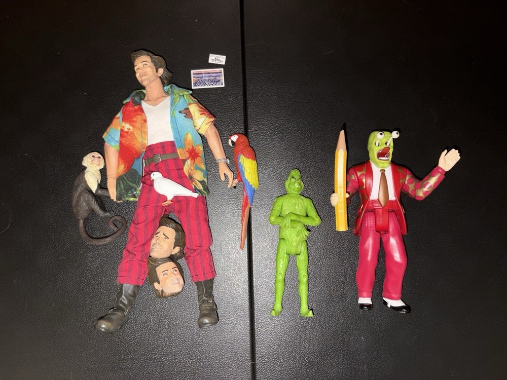 Ace Ventura NECA, Grinch, The Mask Jim Carrey Figure Lot