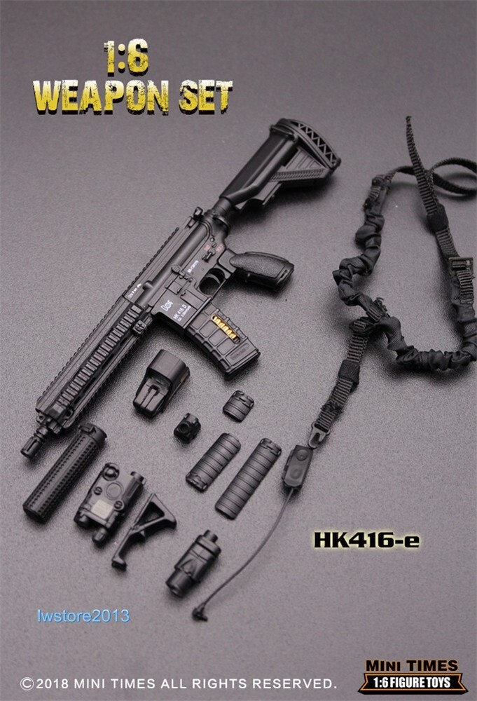 Mini Times Toys 1:6 HK416E Assault Rifle Weapon Gun For 12” Male Action Figure