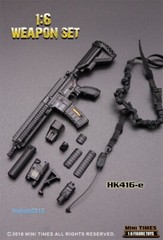 Mini Times Toys 1:6 HK416E Assault Rifle Weapon Gun For 12” Male Action Figure