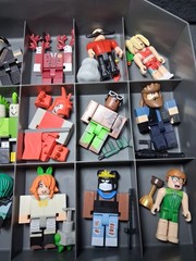 R0BL0X Figures Mixed Lot of Figurines Toys With Case & Accessories