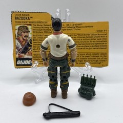 1988 GI JOE TIGER FORCE BAZOOKA v2 100% COMPLETE WITH FILE CARD