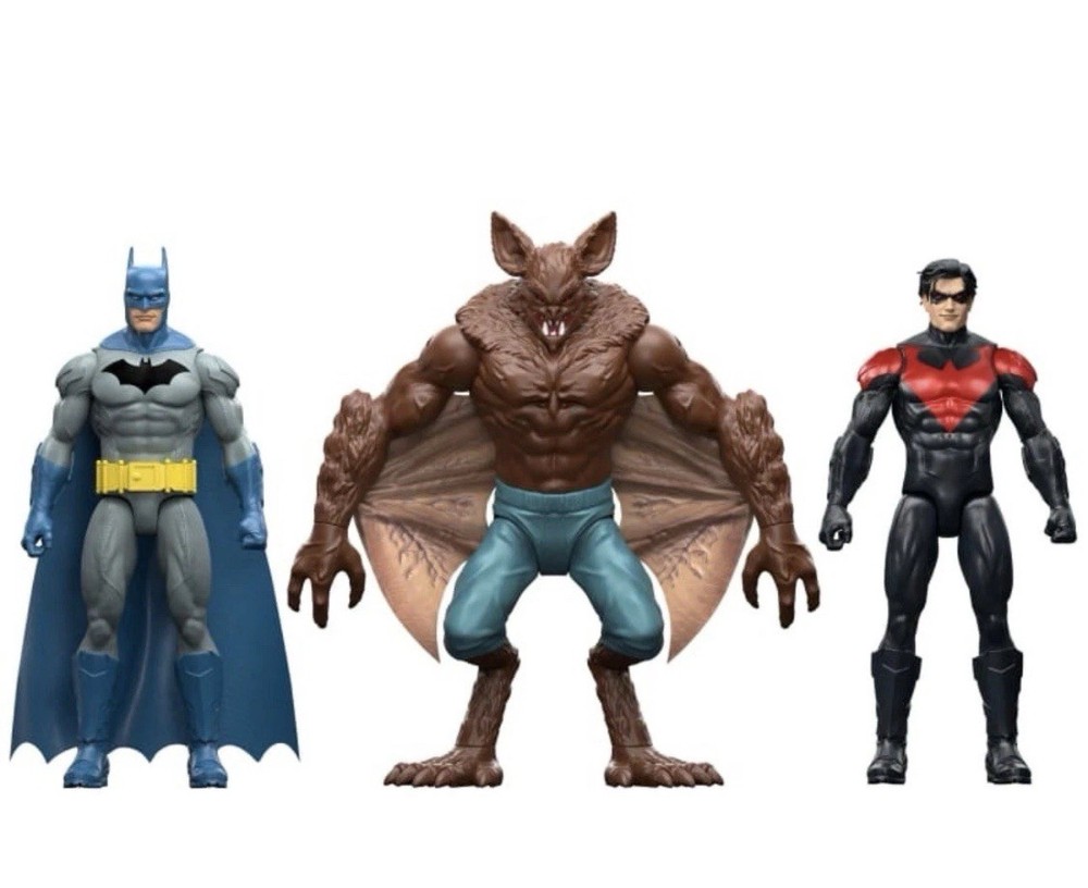 DC Batman & Nightwing vs Man-Bat 12-Inch Scale Action Figure 3-Pack Pre sale