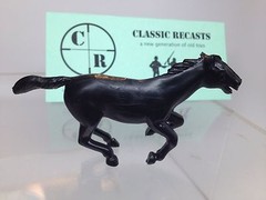 Recast Marx 60mm Horses 3 Pieces Choice Of Colors, black, Brown, Cream, White