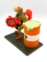 Toxic Crusaders Toxie STAND with lighted toxic glow in the dark barrel NO FIGURE