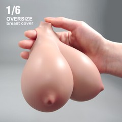 1:6 Suntan Super Large Breast Bust Kits Cover Fit 12” Female PH Action Figure