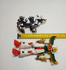 Lot Mobile Fighter Gundam Dragon Maxter 7″ Figure Bandai 2001 + Zoids White Lion