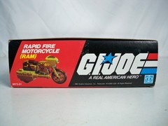 K26i47711 RAM MOTORCYCLE W/ BOX & UNUSED DECALS COMPLETE 1982 VINTAGE HASBRO