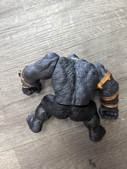 Black Gorilla Action Figure Toy Gold Armor Chains Red Eyes 7″ Collectible