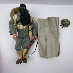 GI Joe 1997 D-Day Salute Big Red One 12″ Figure Complete 1996 Hasbro Stamp. B-86
