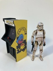 CUSTOM PAC MAN ARCADE GAME CABINET for 3 3/4″ figure diorama STAR WARS (K32)