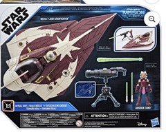 Star Wars Mission Fleet: 9in Delta-7 Starfighter & Ahsoka Tano Action Figure Set